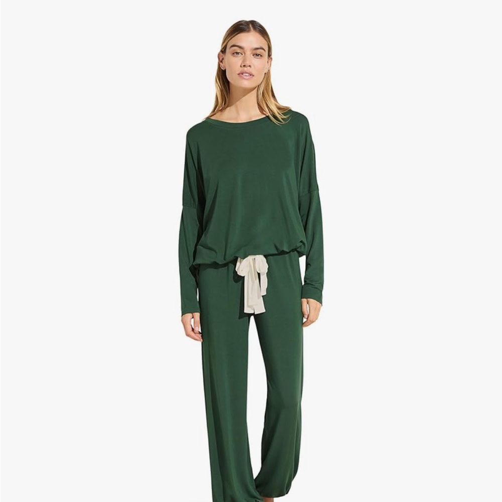 Eberjey Forest Green Pajama Set